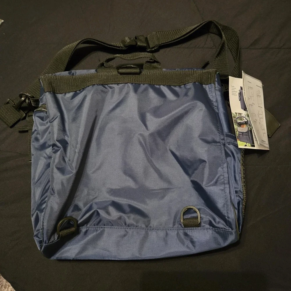 Gemline Navy Uptown Convertible Diaper Bag Kit Messenger Backpack Baby TravelNEW